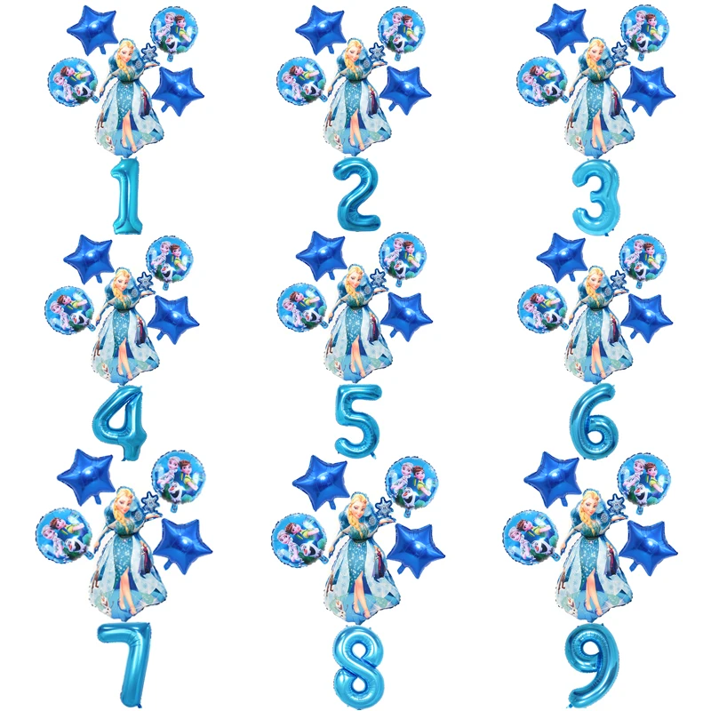 Эльза диснеевской принцессы из мультфильма “Холодное сердце” фольга globos День