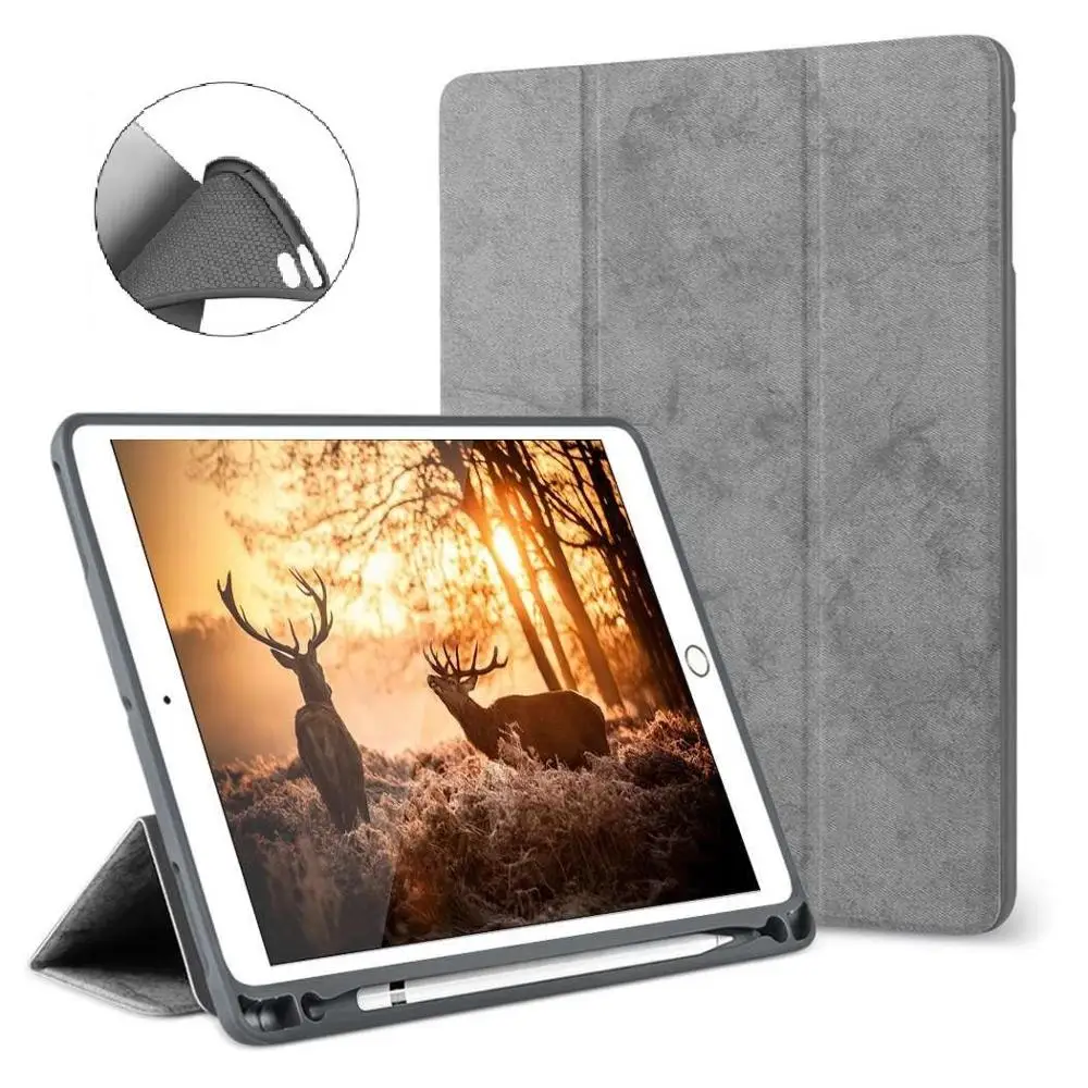 

7.9'' Folio Coque for iPad mini 4 A1538 A1550 Pencil Case Magnet Smart Auto-Sleep Pencil Slot Case for iPad mini 4 mini 5 Cover