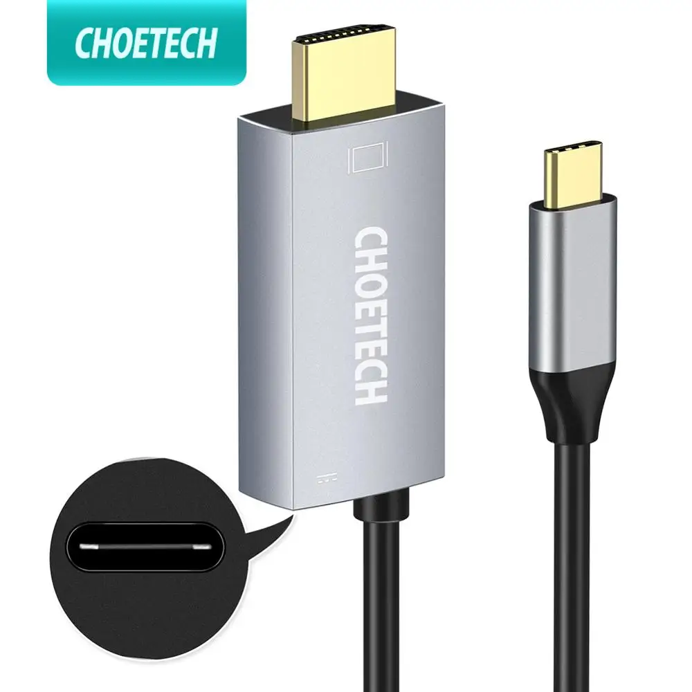 CHOETECH USB Type c 3 1 HDMI кабель адаптер Thunderbolt Тип C к конвертер для MacBook Samsung S8 note8 Huawei Mate 10| |