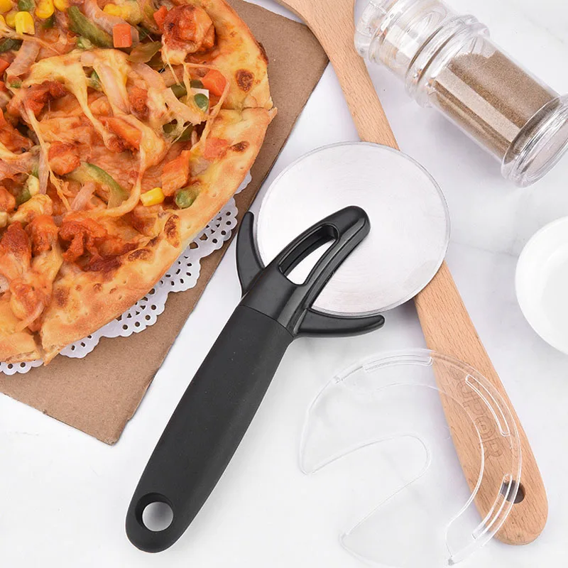 Нож для пиццы Wind Flower нержавеющая сталь с защитным рукавом Круглый выпечки хлеба