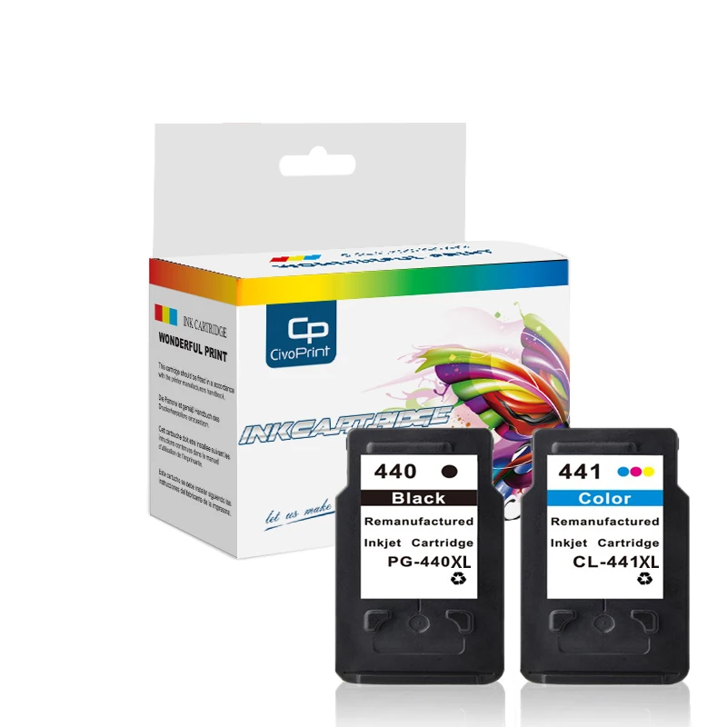 Чернильный картридж Civoprint PG 440 PG440XL CL 441 совместимый для Canon CL441XL принтера 4280 MX438 518 378