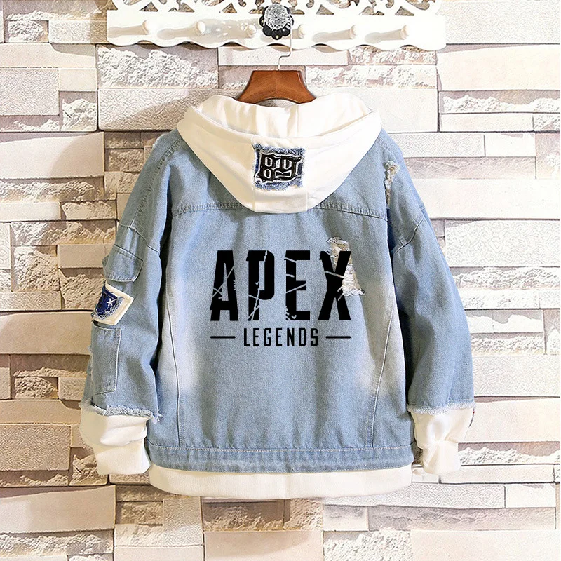 Новинка, 3D костюм для косплея из игры Apex Legends, джинсовая куртка для мужчин и женщин, Весенняя Повседневная Джинсовая Куртка Harajuku, толстовка, одежда