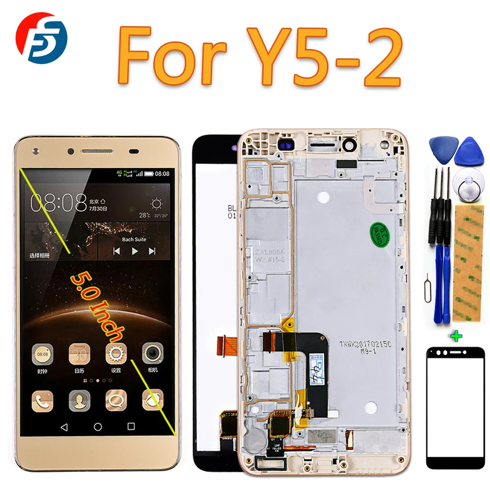 100% протестированный 5 0 дюймовый сенсорный экран для huawei Y5 II Y5II CUN L23 L03 L33 ЖК дисплей
