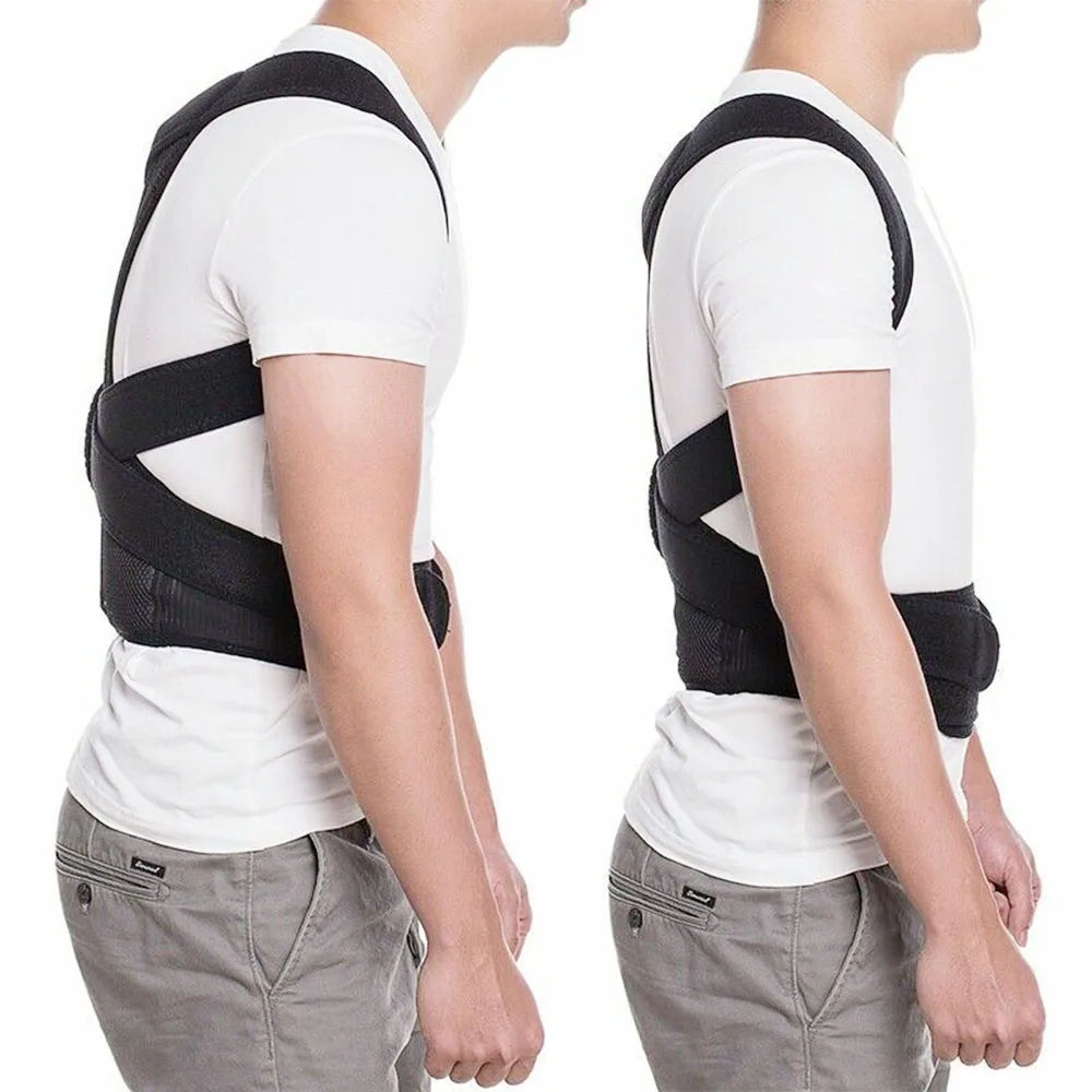 Прямой поддерживающий пояс для спины корсет Корректор осанки позвоночника