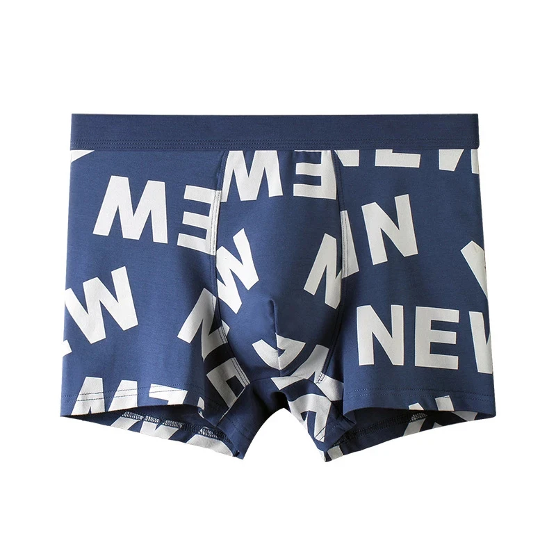 

Sexy Men Boxer Breathable Underwear Male Comfortable Letters Panties Underpants Cueca Boxershorts Homme For Men High Quality