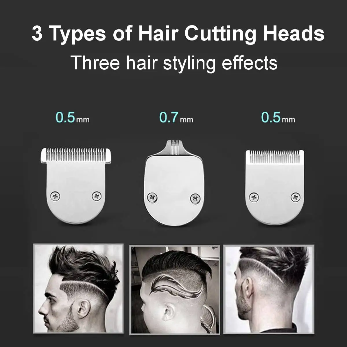 

2020 Close-cutting Digital Hairdresser Electric Hair Clipper Professional Barber Men Hair Trimmer 0mm T-Blade Beard Hair Clipper