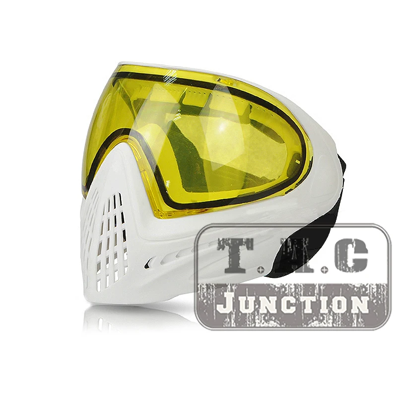 

Thermal Paintball Goggle Full Face Mask Tactical Dual Anti-Fog Lens High Vision Adjustable Mask Airsoft Shooting Accessory WTWT