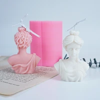 new art female statue venus plaster portrait mould sculpture mold silicone candle molds candle ice cake chocolate making mould