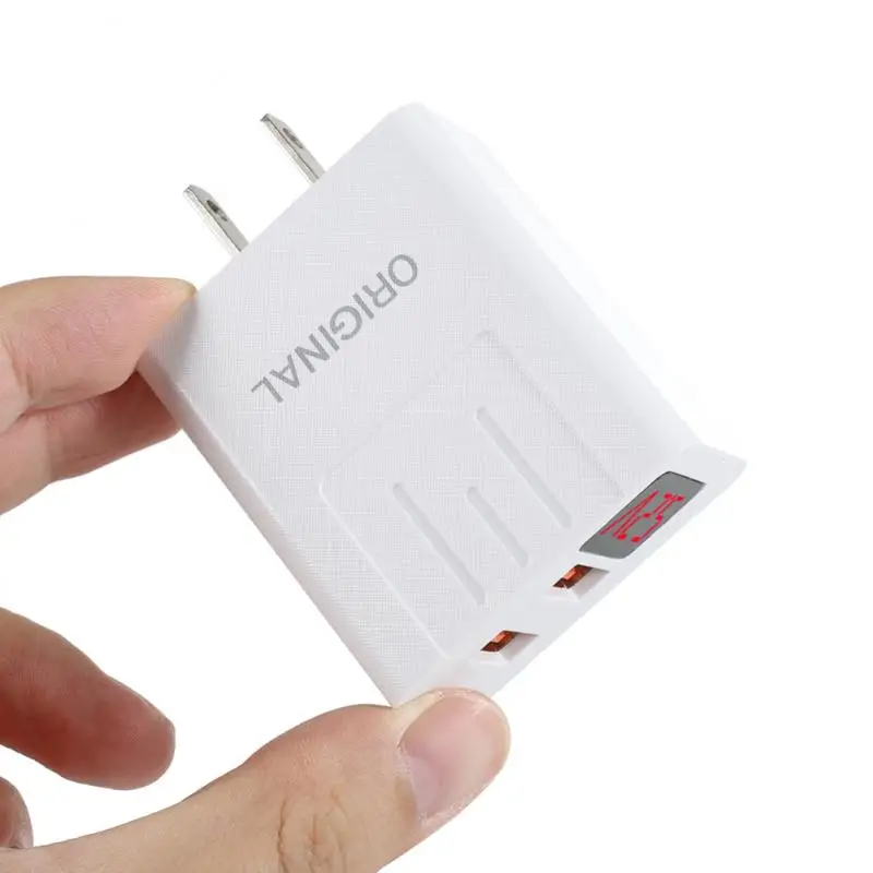 

EU/US USB Charger Digital Display Charger Travel Wall Adapter Fast Car Charging QC Plugfor Xiaomi Poco X3 Nfc Accessories