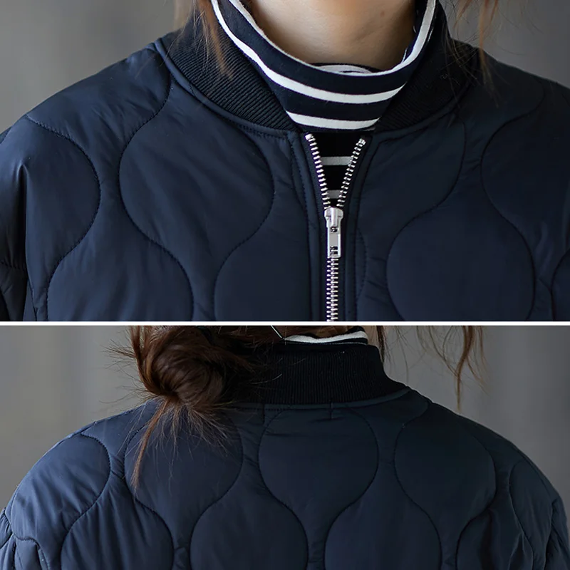 Куртка-бомбер женская осенне-зимняя короткая стеганая | Женская одежда