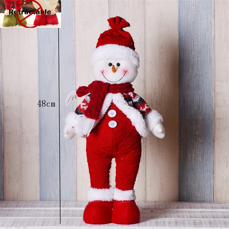 snowman 247 Рождественские украшения для дома, выдвижная стоящая 38-55 см, снеговик, куклы, подарок на год, день рождения, плюшевая игрушка, Рождественский Декор, украшения - Цвет: snowman 247