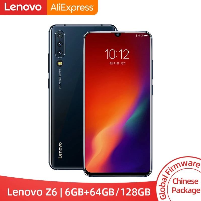 Смартфон lenovo Z6 Snapdragon 730 с глобальной ПЗУ, четыре камеры, 6,39 дюймов, OLED экран, отпечаток пальца, 4G LTE