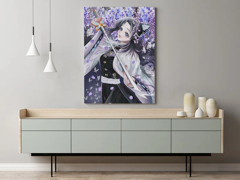 Shinobu Kocho Demon Slayer Kimetsu no Yaiba Настенный декор на холсте постеры для гостиной декоративная картина для спальни