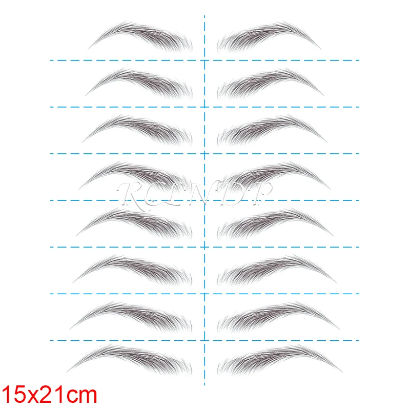 3D наклейка для волос в Корейском стиле поддельная бровь ложные брови стойкая