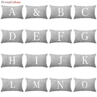 Детская комната украшение буквы подушки Чехол английский алфавит фотообои для дивана украшение для дома светло-зеленая Подушка Чехол