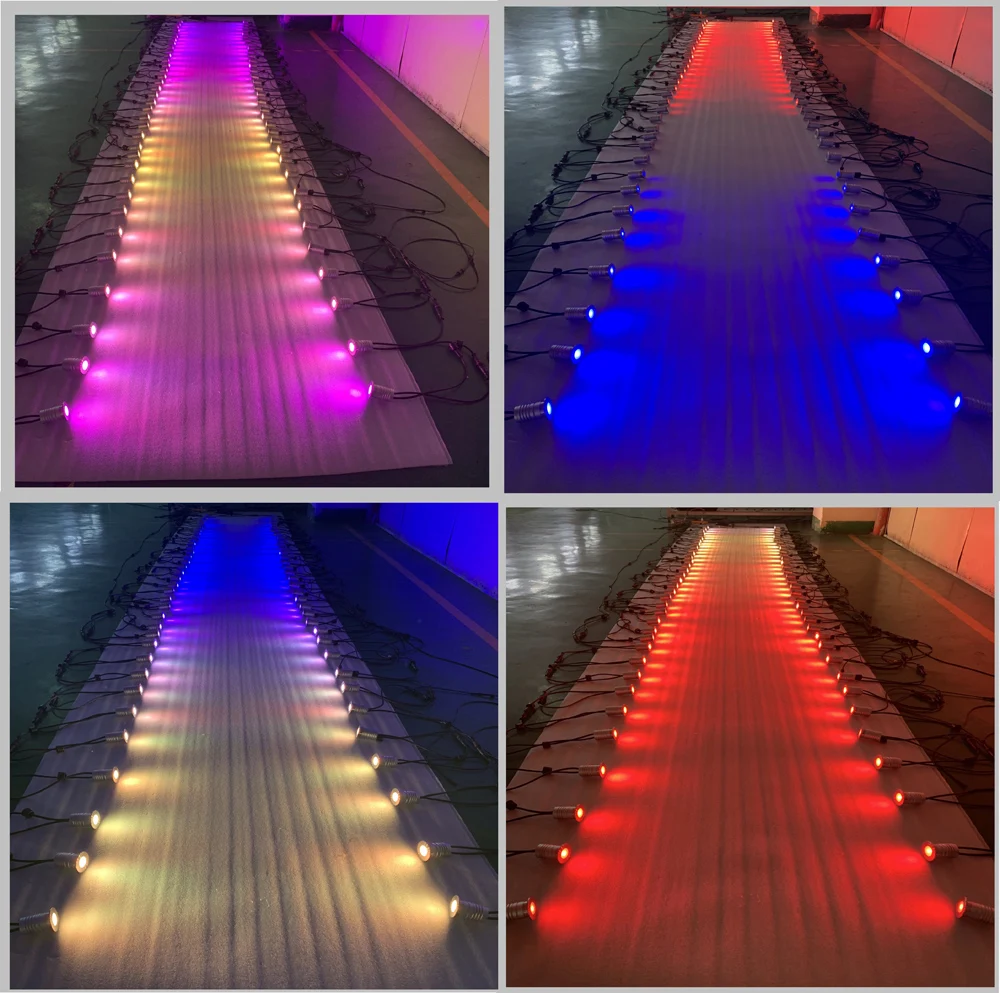 Подводный светодиодный светильник RGB для бассейна IP68 12 В 24 постоянного тока Вт