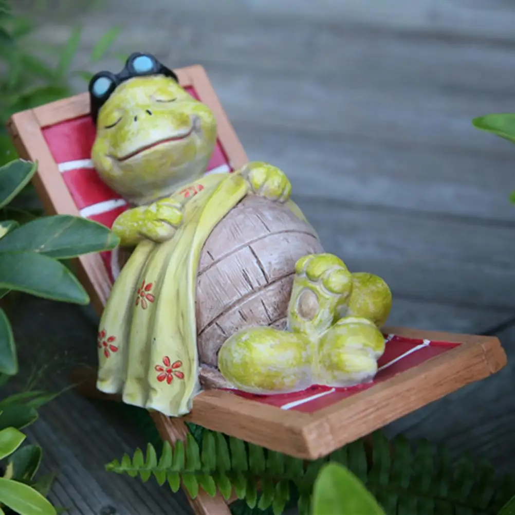 

Sleeping Tortoise Sculpture Art Lying Turtle Statues Ornaments Resin Figurine For Home Patio Yard Lawn Decor Decoration Crafts