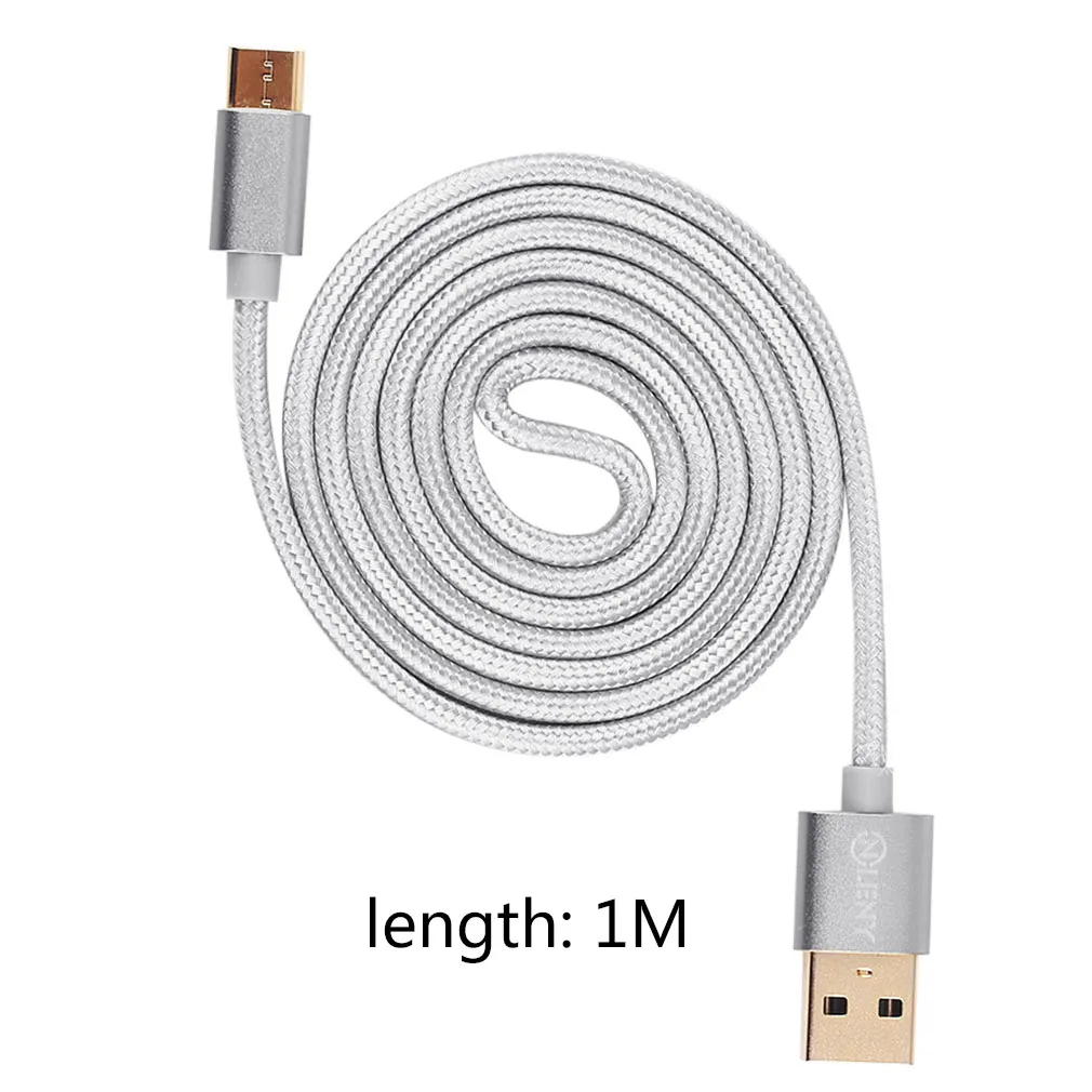 Usb кабель зарядное устройство для быстрой зарядки плетеный нейлоновый шнур usb
