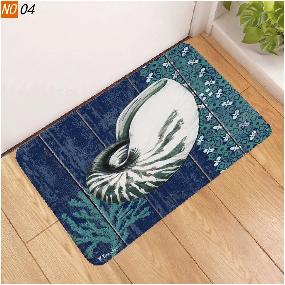 Противоскользящий ковер OIMG для ванной комнаты коврик с 3D принтом морской рыбы