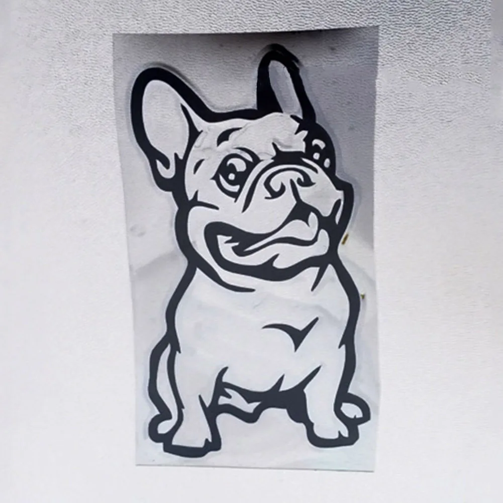 Модный Французский бульдог стикер на машину с собакой домашнее животное
