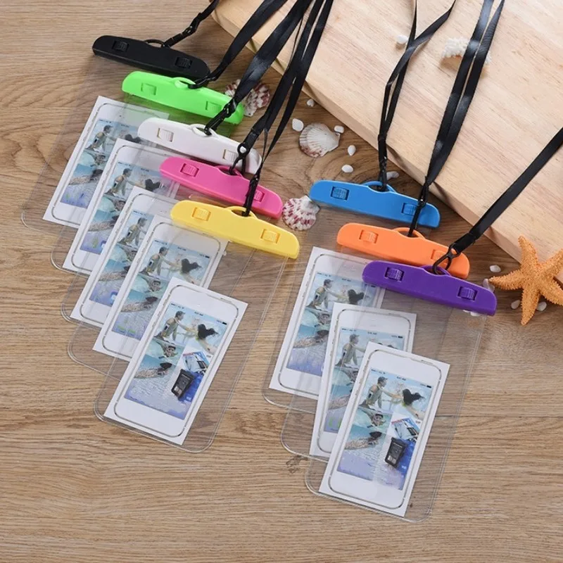 Флуоресцентные герметичные водонепроницаемые плавательные мешки с ремешком