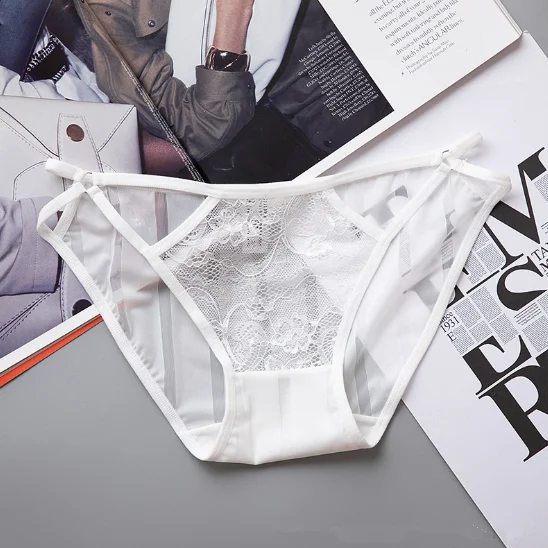 Новые Бесшовные женские трусики прозрачные кружевные сексуальное женское