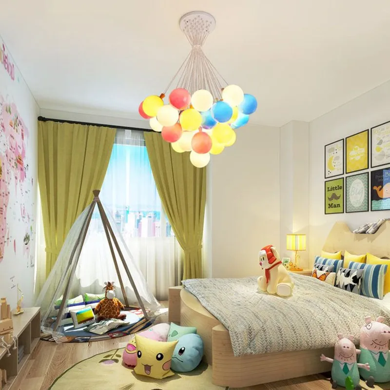 Акриловая люстра в скандинавском стиле современная лампа с воздушными шарами