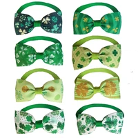 3050100 pcs st patricks day pet dog bow ties dog pet dog bow tie necktie for puppy dog pet grooming accessories