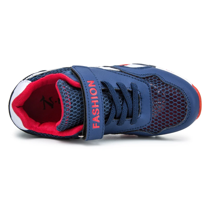 Кроссовки детские дышащие сетчатые на липучке спортивная обувь для бега