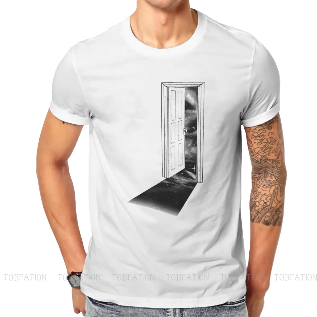 Футболка мужская с круглым вырезом Классическая Альтернативная рубашка принтом