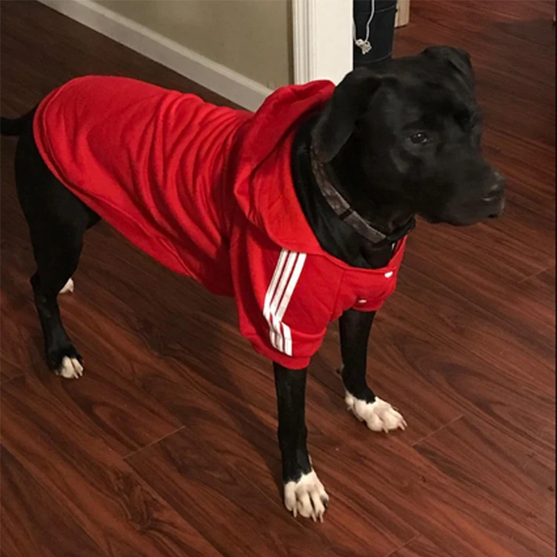 Теплая одежда для больших собак зимняя толстовка свитер пальто куртка