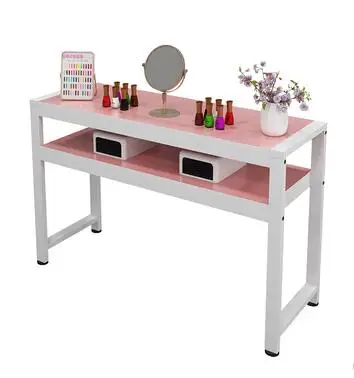 

Nail art table chair set simple single and double nail art table glass economical special small online celebrity table