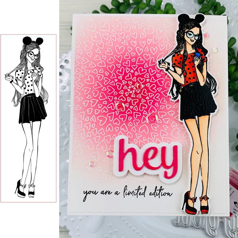 Прозрачные штампы для девочек скрапбукинга создание карт силиконовые рукоделия