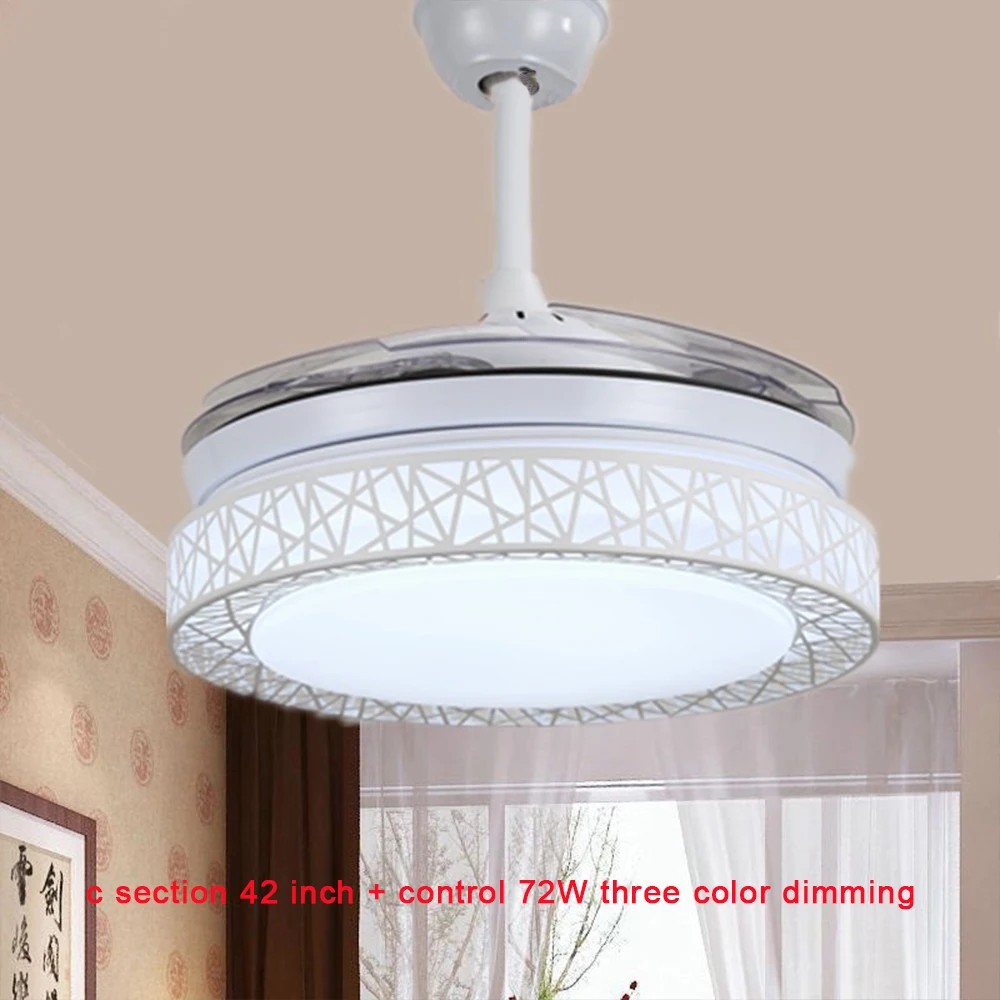 Современный 42 дюймов потолочный вентилятор светодиодный дистанционный пульт