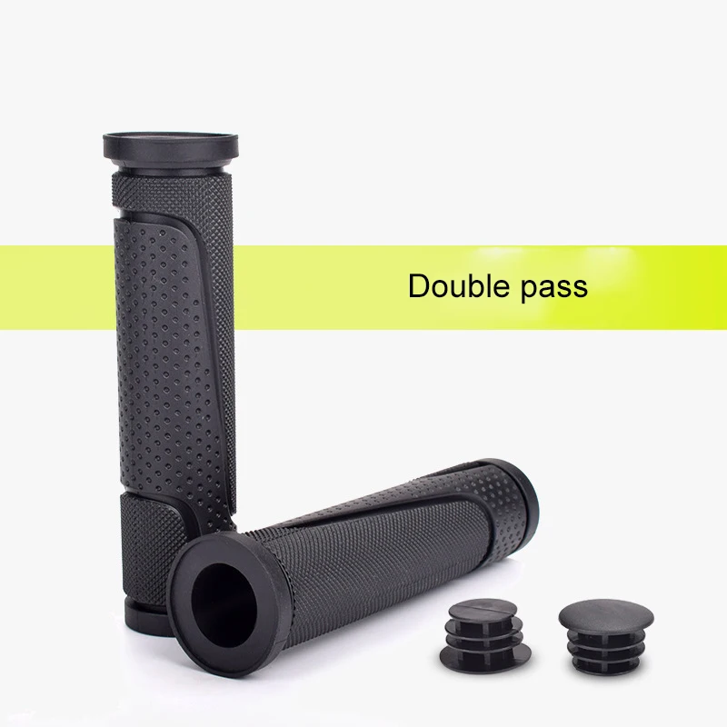 

bicycle grips lock handle bar caps accessory bike handlebar MTB soft lightweight parts length 12cm comfortable grip plug parts