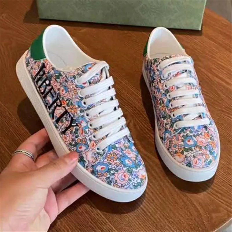 

Luxury Designer Printing Women's Sneakers Tennis Trainer Men's Running Shoes Spring Autumn Genuine Leather Couples Unisex Shoes