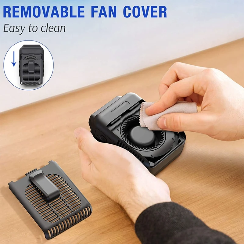 

Rechargeable Waist Clip on Fan,Portable Belt Fan,Battery Operated Neck Fan,Adjustable Air Outlet,Cooling Fan for Outdoor