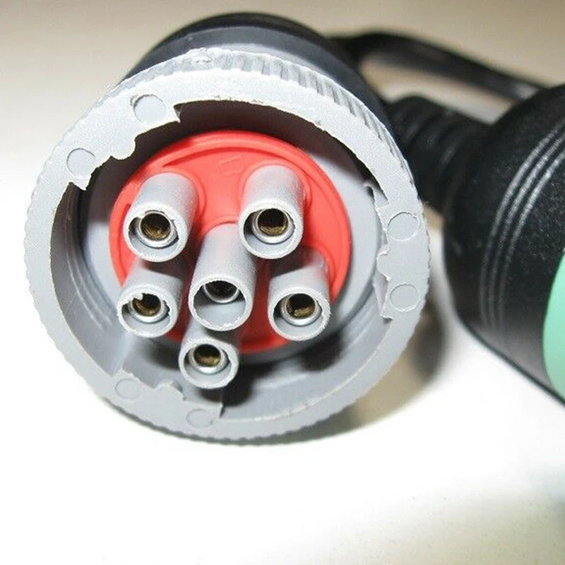 

6 Pin J1708 + 9 Pin J1939 to 16 Pin OBD2 OBD-II Adapter Cable Heavy Duty Truck