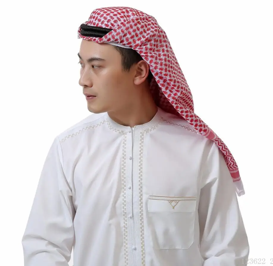 Арабский мужской тюрбан головной платок мусульманский тюрбанбонет хиджаб