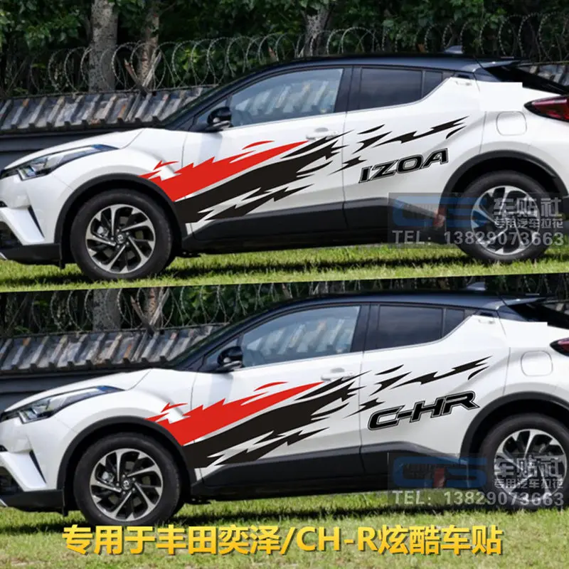 Car stickers FOR Toyota IZOA C-HR modified body appearance personalized custom fashion sports decal film