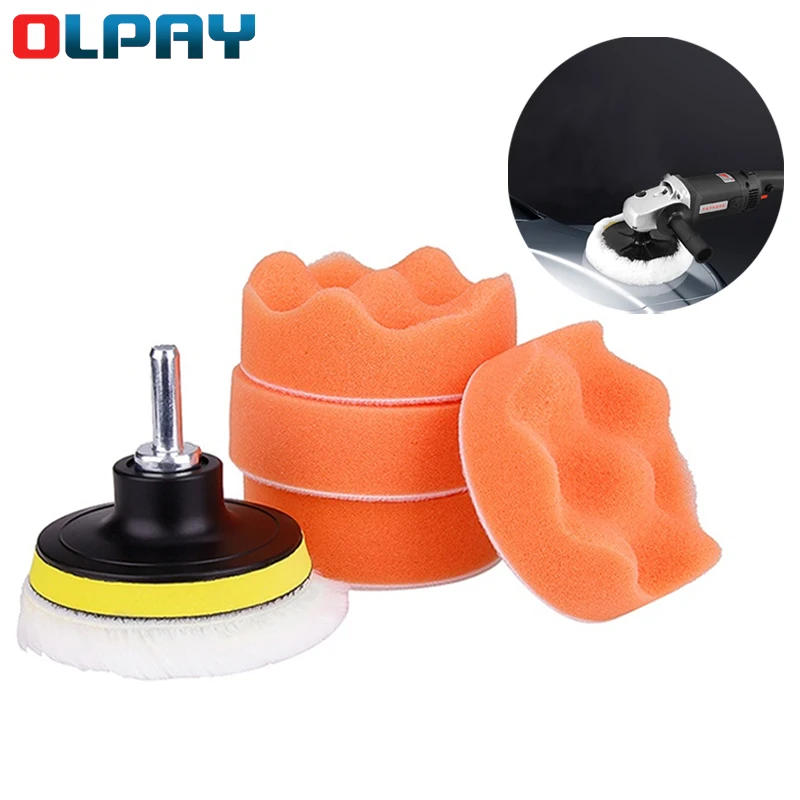 Полировальная губка для автомобиля диск с шерстяной насадкой полировки размер 8