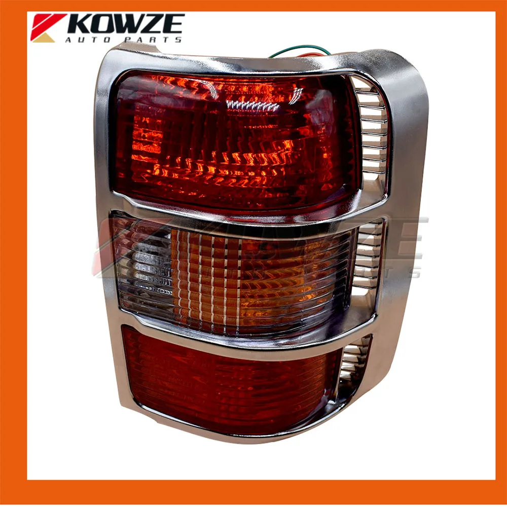 2PCS Widen Frame Chrome Tail Rear Combination Lamp Light For Mitsubishi Pajero Montero Shogun 2 II 1990-2004 MB831088 MB831089 | Автомобили