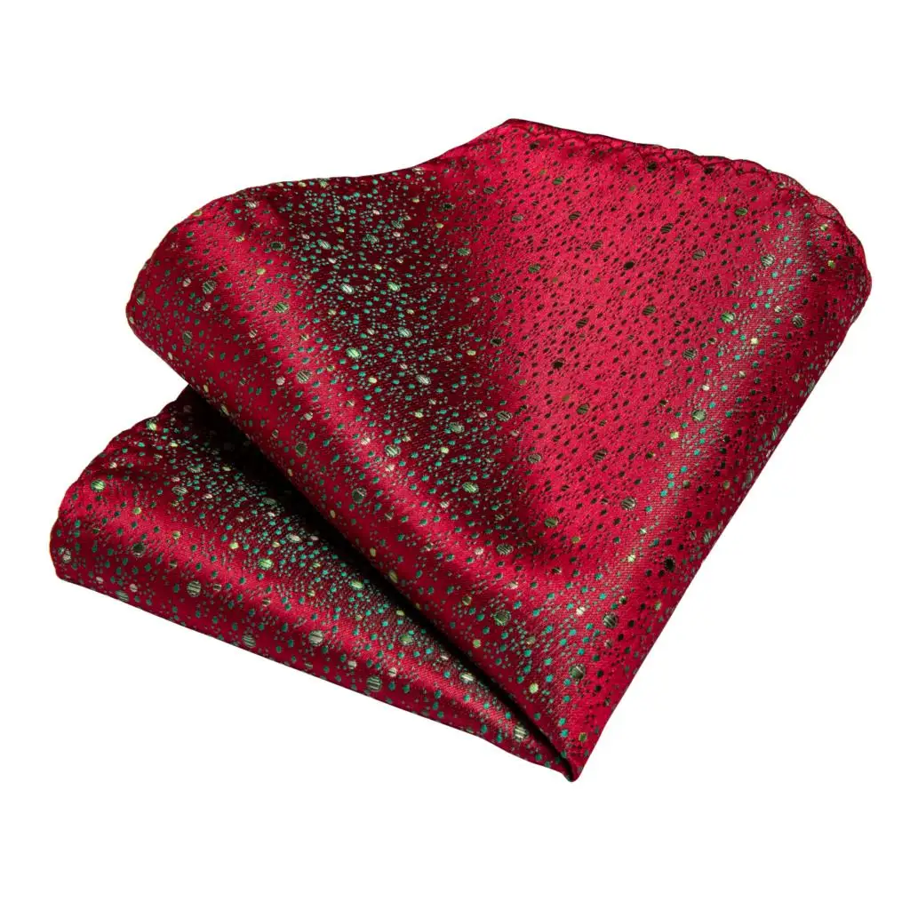 Новый Дизайнерский Модный мужской галстук в Красный Золотой горошек свадебный