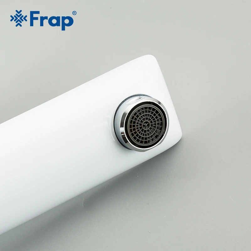 Frap смеситель для ванной комнаты креативный раковины современный белый с одним