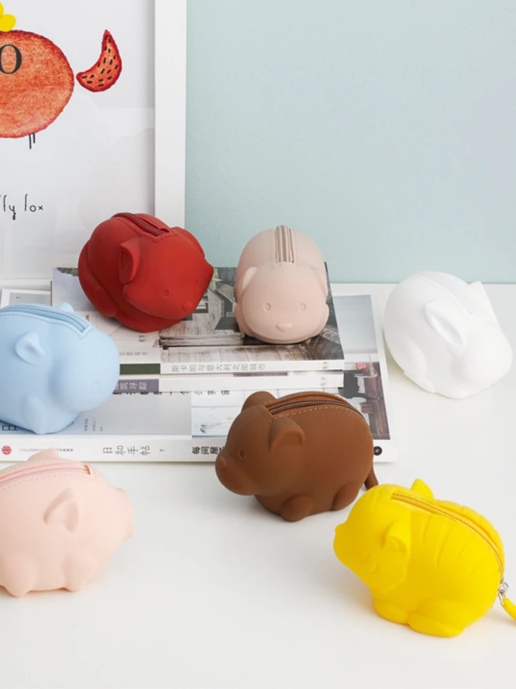 

BANKUO Cartoon Girl Coin Purse Silicone Mini Wallet for Women Cute Animal Clutch Casual Waterproof Portable Unique Purse Z350