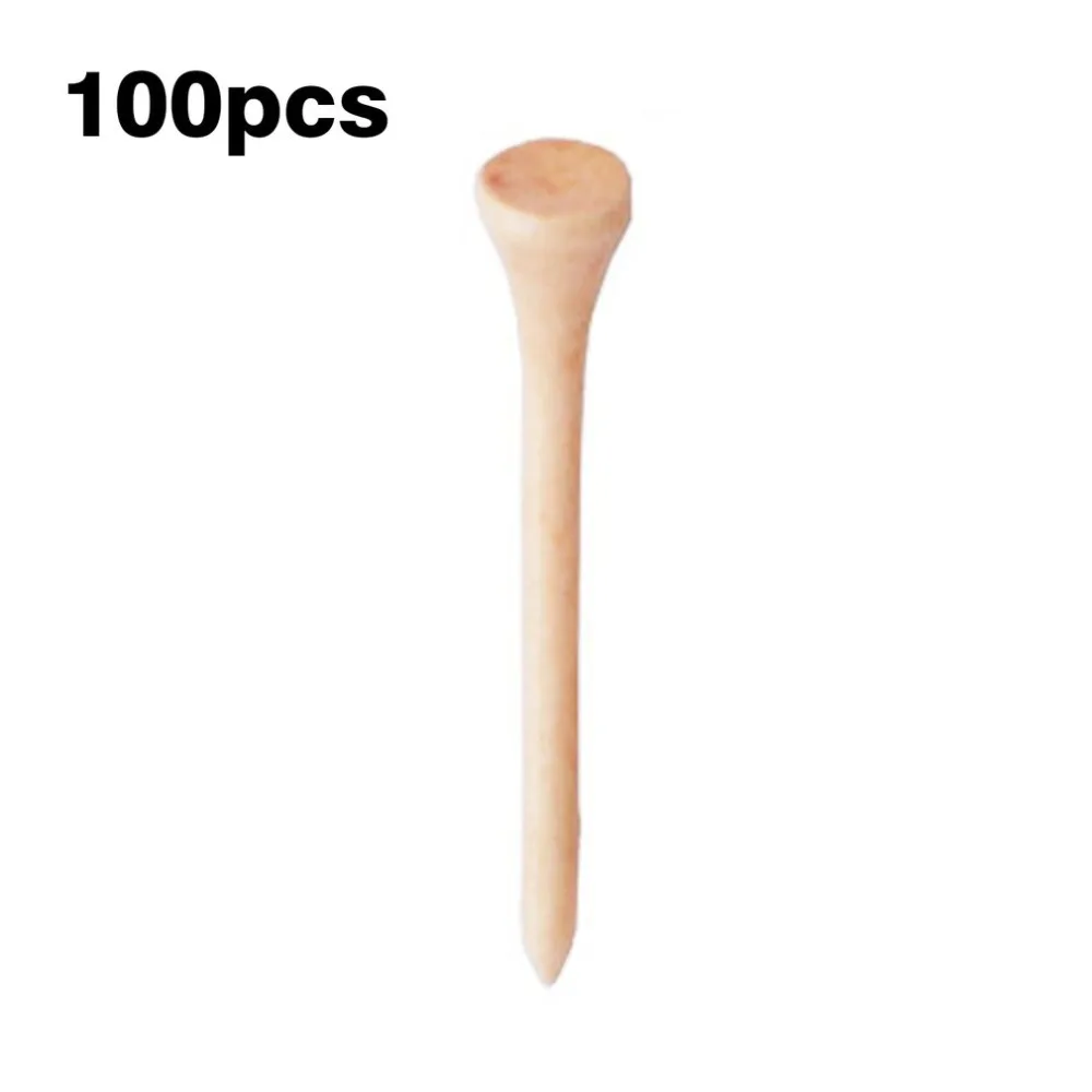 

100pcs/Pack Professional Premium Wooden Golf Tees 54mm with Golf Ball Markers Universal Eco-Friendly Golf Tees Accessories