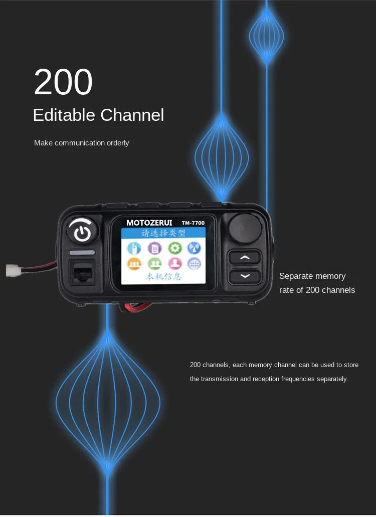 

zq Global Walkie-Talkie Mini Vehicle-Mounted Radio Station High Power