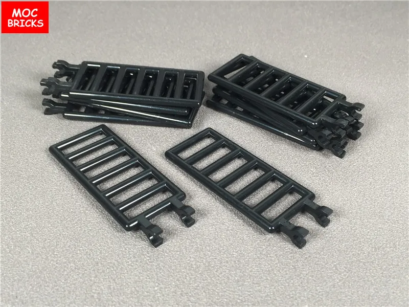 10 шт./лот черный брусок 1x4X6/7X3 с двойными зажимами (лестница) подходит для