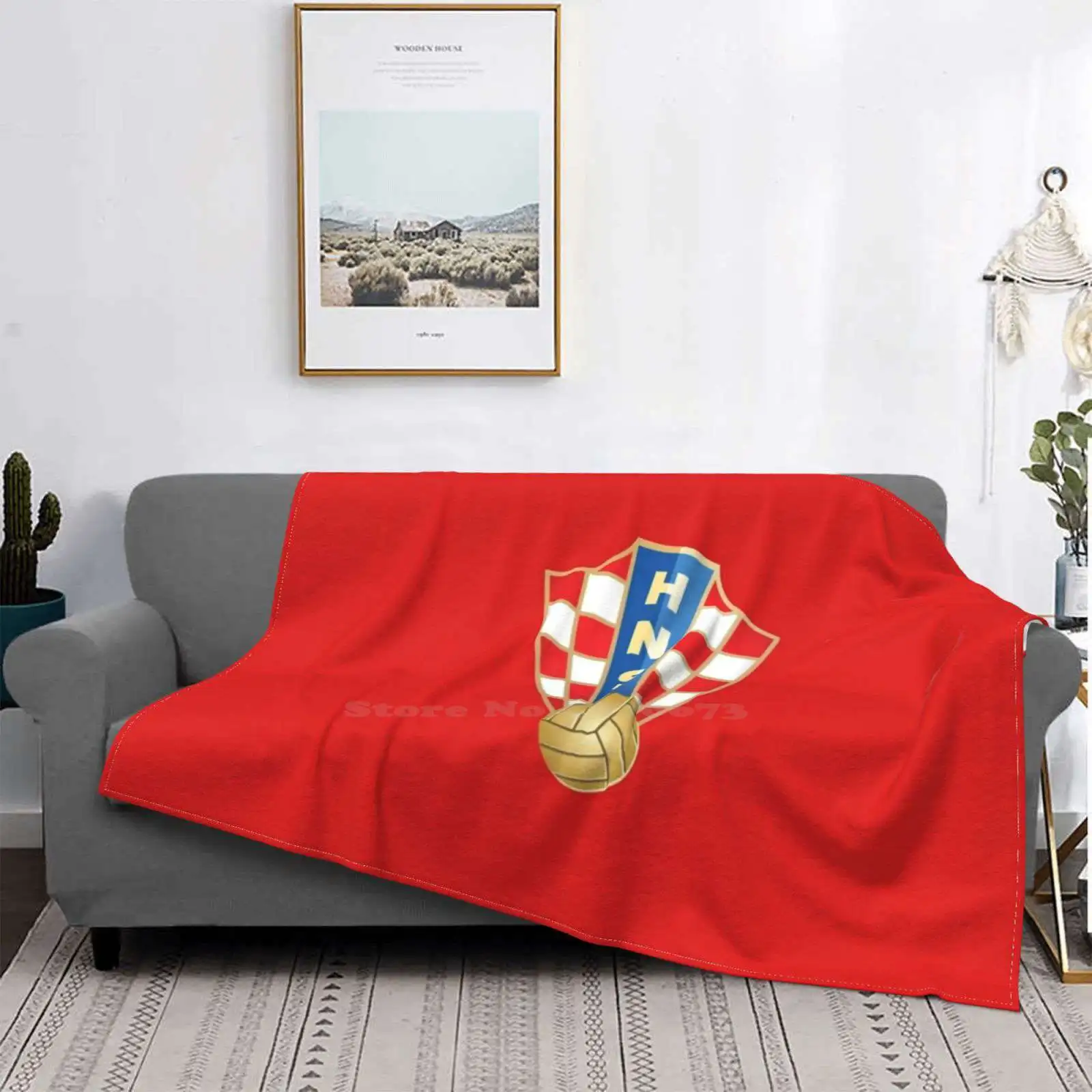 

The Red Blazers-Manta portátil para casa, sofá cama, Camping, coche, avión, viaje, Croacia, vatrei, Theblazers, fútbol, hrvatka