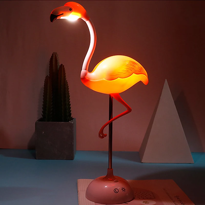 

Flamingo LED Night Light Desk Lamp Room Touch Sensor Switch Table Lamp USB Rechargeable Gifts for Kids Girls Children Home Decor